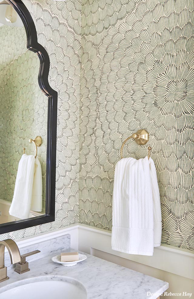 Small Bathroom Design, Rebecca Hay Design, Green Bathroom, Jewel Box Bathroom